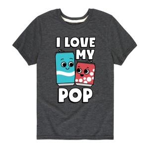 Boys' - Instant Message - I Love My Pop Short Sleeve Graphic T-Shirt - 1 of 4
