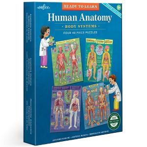 eeBoo: Ready to Learn Human Anatomy 4 Puzzle Set, 48 Pieces (each) - 1 of 4