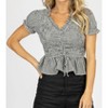 Women's SMOCKED PEPLUM TOP - Style U - 4 of 4