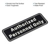 Unique Bargains Acrylic Self-Adhesive Decor Home Business Authorized Personnel Only Sign - 4 of 4