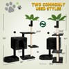 Modern Multicoloured Rotatable Deformation Soft Plush Cat Tree Pet Tower with Scratching Post and Hanging Ball - 2 of 4