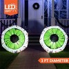 Joyfy 2 Packs Halloween Inflatables Outdoor Decorations, 3 FT Huge Eyeballs Inflatable for Halloween Party Indoor Outdoor Garden Lawn Yard Decoration - 2 of 4