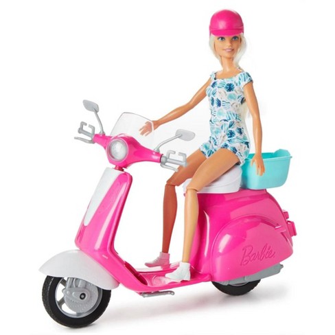 Zullen Besmetten Dageraad Barbie Doll & Scooter Playset : Target