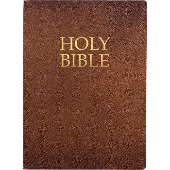 Kjver Holy Bible, Large Print, Acorn Bonded Leather, Thumb Index - (King James Version Easy Read Bible) by  Whitaker House (Leather Bound)