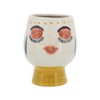 Sagebrook Home 6" Ceramic Face Planter - Contemporary Ivory Multi-Colored Planter with Artsy Face Design - Decorative Planter or Indoor or Outdoor - 2 of 4