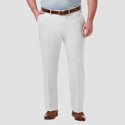 Haggar Men's Big Premium Comfort 4-Way Stretch Classic Fit Flat Front Dress Pants