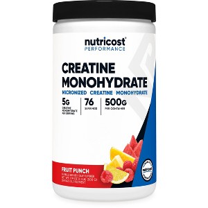 Nutricost Creatine Monohydrate Powder | Pure Micronized Creatine Monohydrate Powder For Pre- and Post-Workout - 1 of 4