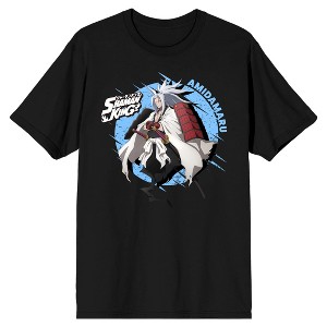 Shaman King Samurai Spirit Amidamaru Crew Neck Short Sleeve Men's Black T-shirt - 1 of 3