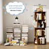 Besiost Rotating Bookcase, 360 Display Corner Bookshelf for Small Space - 4 of 4
