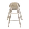30" Scooped Seat Counter Height Barstool Unfinished - International Concepts: Solid Wood, Round, Backless - 4 of 4