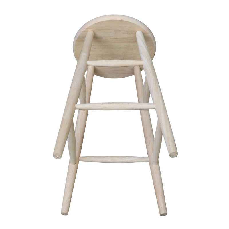 30&#34; Scooped Seat Counter Height Barstool Unfinished - International Concepts, 5 of 8