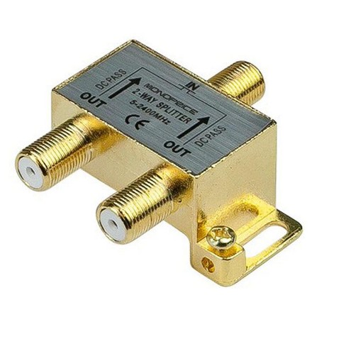 préstamo perfume Frontera Monoprice 2-way Coaxial Splitter : Target