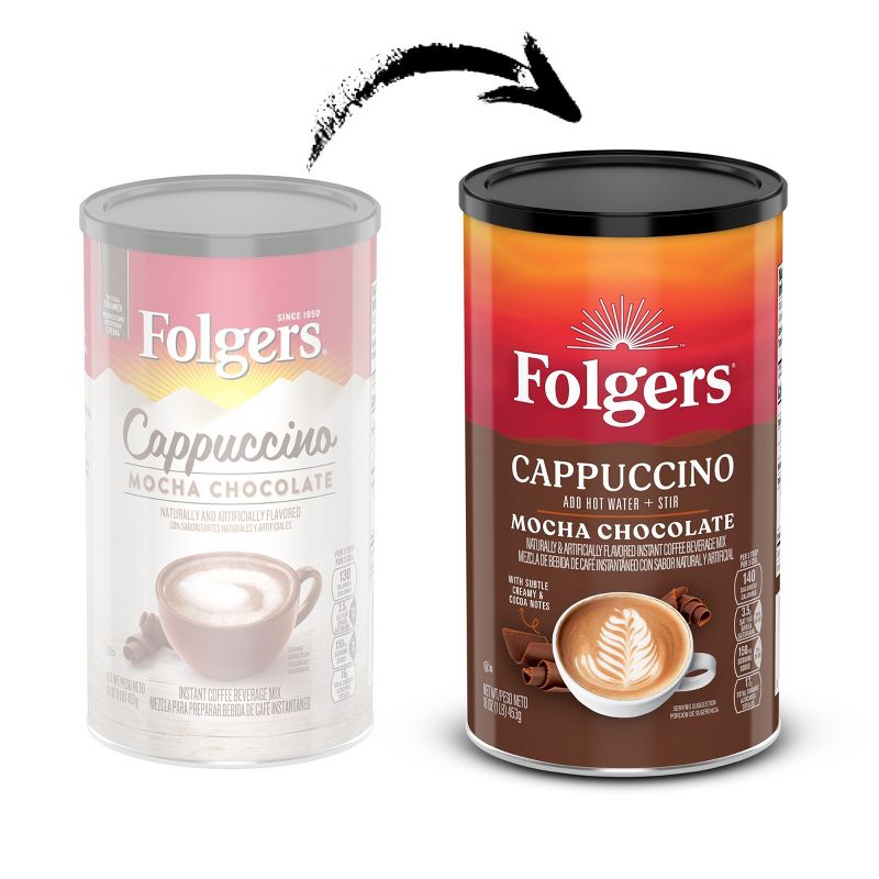 Folgers Light Roast Cappuccino Mocha Can - 16oz, 4 of 7