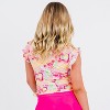 Calypsa Girl's Flutter Sleeve UPF 50+ Chloe Swim Top - 2 of 3