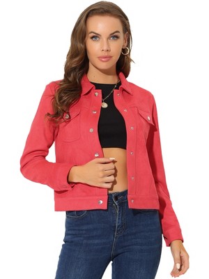 Red leather jacket on sale target