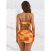 INSPIRE CHIC Women's Adjustable Spaghetti Straps Strappy Bikini Swimsuits Triangle Bottoms with Mesh Skirt Bathing Suit 3 Pieces - 3 of 4