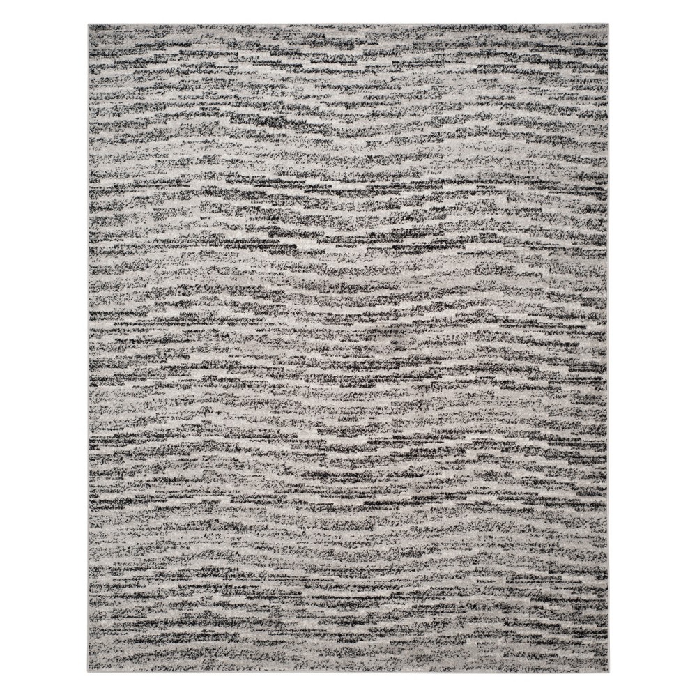 9'x12' Spacedye Design Area Rug Black/Silver - Safavieh