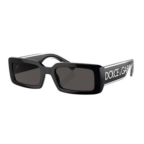 Dolce & Gabbana Dg 6187 501/87 Womens Rectangle Sunglasses D&g Logo On ...
