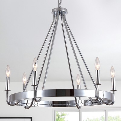 Bella Depot 28" Black Modern Ring Chandelier Adjustable Pendant Light