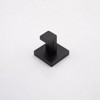 SEVOBAL Bathroom Towel Holders Stainless Steel Wall Hooks Sturdy and Long Lasting for Bathroom Bedroom Kitchen, Matte Black, 6.3"*6.3"*4.33" - 4 of 4