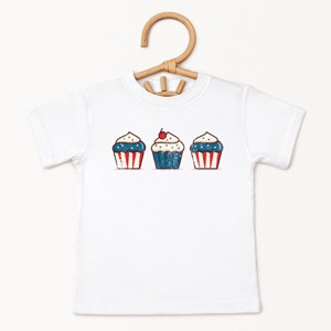 The Juniper Shop Patriotic Cupcakes Toddler Short Sleeve Tee - 1 of 4
