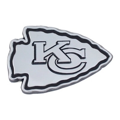 NFL Kansas City Chiefs 3D Chrome Metal Emblem