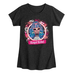 Girls' - LOL Surprise! - Royal Rebel Fitted Short Sleeve Graphic T-Shirt - 1 of 4
