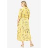 Woman Within Plus Size Petite Roll-Tab Sleeve Crinkle Shirtdress - 3 of 4
