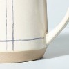 52oz Engineered Stripe Stoneware Pitcher Blue/Sour Cream - Hearth & Hand™ with Magnolia - image 3 of 3