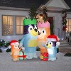 Gemmy Christmas Inflatable Bluey and Family Scene, 6 ft Tall, Multi - 2 of 4