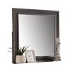 Royal Hampton Dresser Mirror, Rustic Brown and Charcoal Gray Wood Frame, 36 Inch - 2 of 4