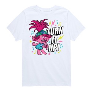 Boys' - Trolls - Turn It Up Poppy Short Sleeve Graphic T-Shirt - 1 of 3