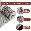 Washable Rug Vintage Boho Low Pile Non-Slip Foldable Ultra-Thin Carpet for Living Room Bedroom Guest Room Office - 3 of 4