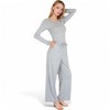 Anna-Kaci Women's Wide-Leg Lounge Set with Elastic Waist and Drawstring Closure- Black,Small - 3 of 4