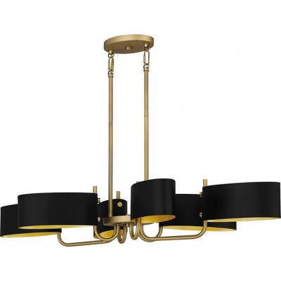 Quoizel Lighting Madden 6 - Light Chandelier in  Aged Brass