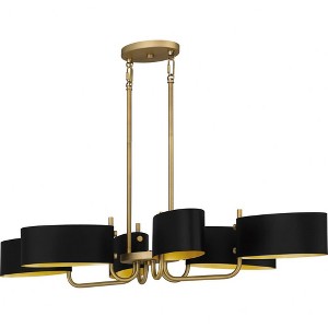 Quoizel Lighting Madden 6 - Light Chandelier in  Aged Brass - 1 of 4