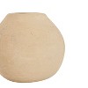 3"x 3.25" Turner Wide Round Decorative Cream Paper Mache Bud Vase - 3 of 4