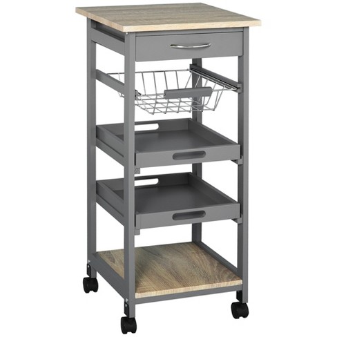 Stainless Steel Movable Unit Oven Tray Rack Trolley