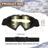 Unique Bargains Windproof Mountaineering Sky Diving Skiing Dirt Bike Motorcycle Goggle - 2 of 4