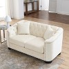 TiramisuBest 81" 3-Seater Oversized Sectional Sofa, Deep Plush Seating with 3 Pillows for Living Room & Bedroom - Ivory - 4 of 4