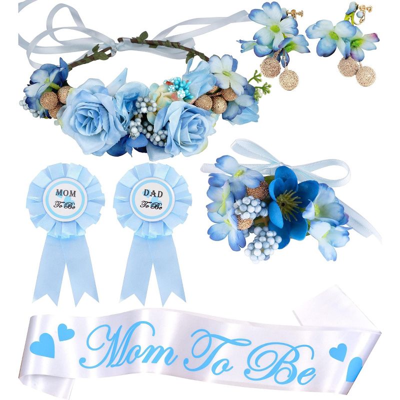 DORADREAMDEKO Baby Shower Decoration for Mom To Be and Dad To Be - Blue, 1 of 4
