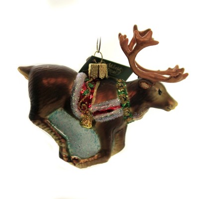 Old World Christmas 4.0" Reindeer Ornament Magical  -  Tree Ornaments