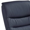 BenchMaster Peregrine Midnight Blue Faux Leather Adjustable Swivel Recliner - 3 of 4