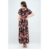 WEST K Women's Georgia Faux Wrap Dress with High-Low Hem and Tie Waist - 2 of 4
