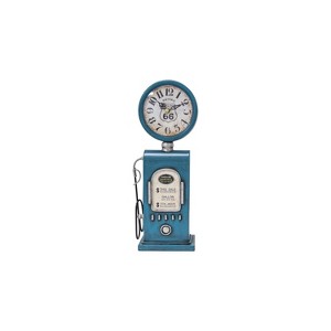 Yosemite Home Decor Route 66 Blue Table Top Clock - 1 of 4