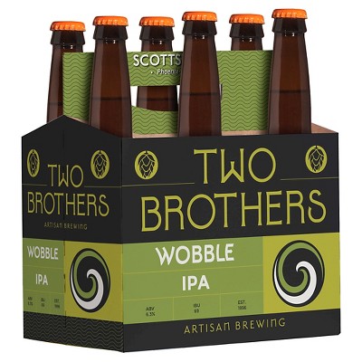 Two Brothers Wobble IPA Beer - 6pk/12 fl oz Bottles