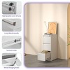 2/3/4/5-Drawer Vertical Filing Cabinet, Metal File Cabinet with Lock for Home Office Storage – The Pop Home - 2 of 4