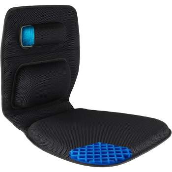 Node Gel-enhanced Memory Foam Seat Cushion, Black Velour Ergonomic  Orthopedic Comfort Pad, Ideal Pillow For Office Desk Chair, Wheelchair, Car  & Truck : Target