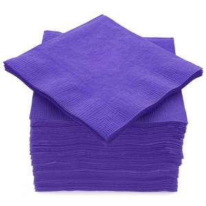SparkSettings Beverage Napkins, 5” x 5” 2 Ply Paper Napkins, Pack of 100 - 1 of 4