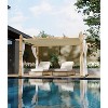 Retractable Aluminum Pergola with Sunshade & Mesh Panels，Durable All-Weather Design, Outdoor Pavilion for Patio, Garden, Deck - 2 of 4